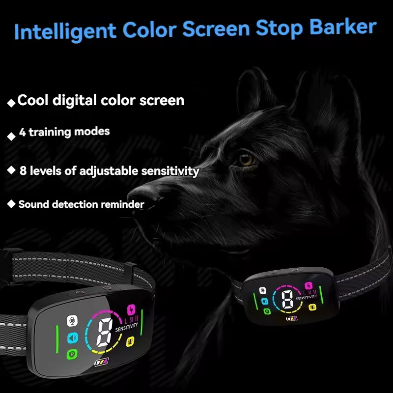 Premium Waterproof Anti-Bark Collar with LCD Display – 8 Sensitivity Levels, 4 Training Modes (Sound/Vibration/Shock), Auto & Manual Intensity, Daily/Weekly Bark Counter, Submersible IP67+ – Full Kit, Patented Design(CP30) - 图片 5