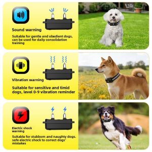 Smart GPS Dog Training & Electronic Fence System – Dual-Mode (Training + Geo-Fencing), Full-Color TFT Remote with Multi-Page Display, IP67 Waterproof, Dual-Band Quad-Core GPS, Controls Up to 3 Dogs, Custom Polygon & Circular Fences, 3333ft Range 的替代视图